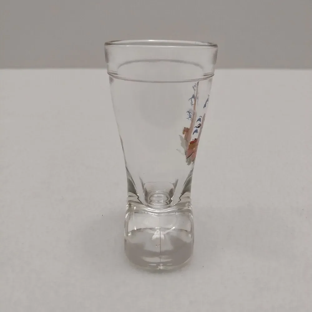 Vintage Italian Souvenir Boot Shot Glass 2 Towers Of Bologna #E44